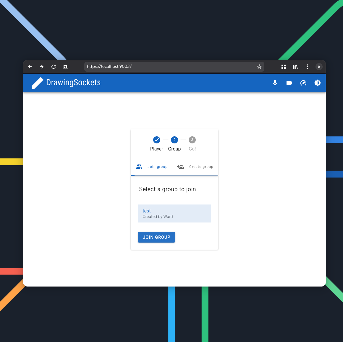 Screen where a non-admin can join