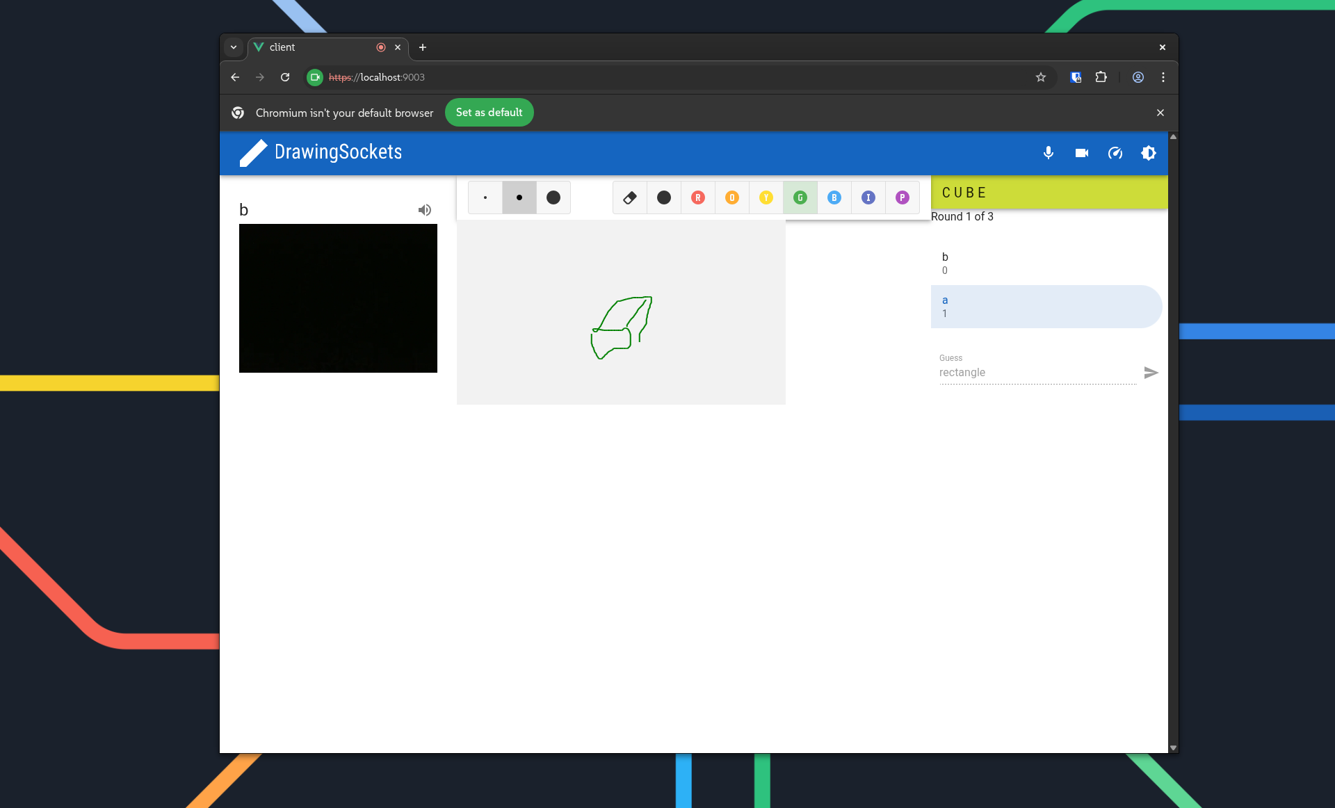 Interface in white theme